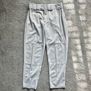 Gray Rawlings Baseball Pants - Men's Size Large - Full Length - EUC